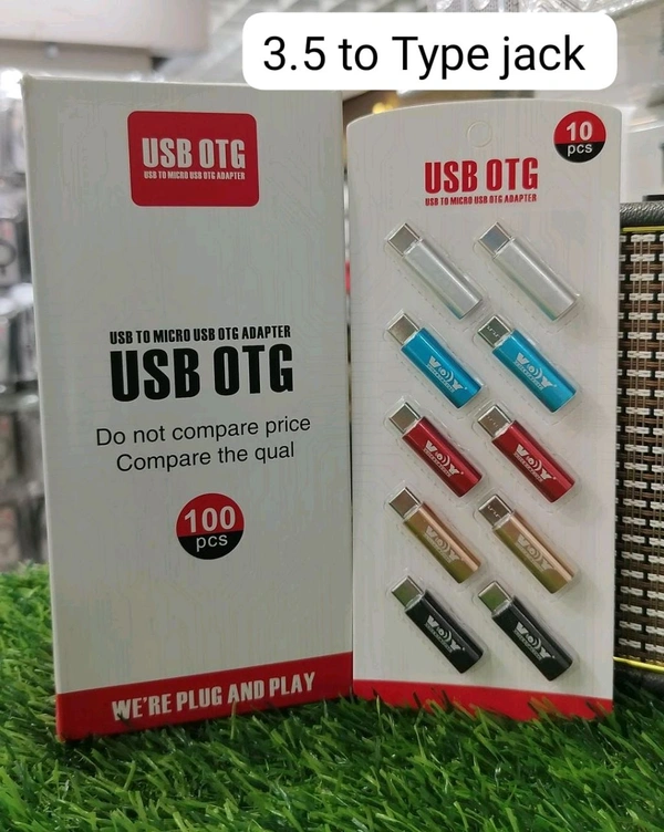 USB OTG 3.5 to Type Jack 220 Pack Of 10