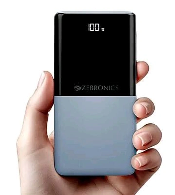 Zebronics EnergiPod 10R1 10000 mAh Power Bank, 22.5W Super FAST - 6 Months