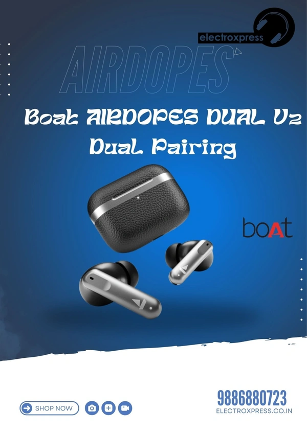 BOAT Boat AIRDOPES DUAL V2  Dual Pairing - 1 Year WARRANTY