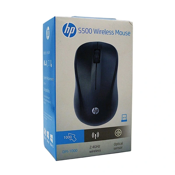 HEWLETT PACKARD (HP) hP S500 Wireless Mouse  - 1 Years