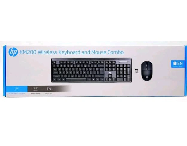 HEWLETT PACKARD (HP) hp Km200 Wireless Keyboard and MOUSE Combo - 1 Years