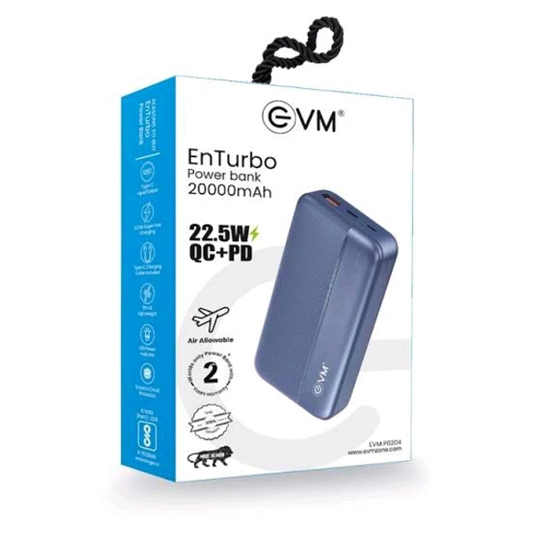 EVM Enturbo Power Bank 20000mah EVM-P0204