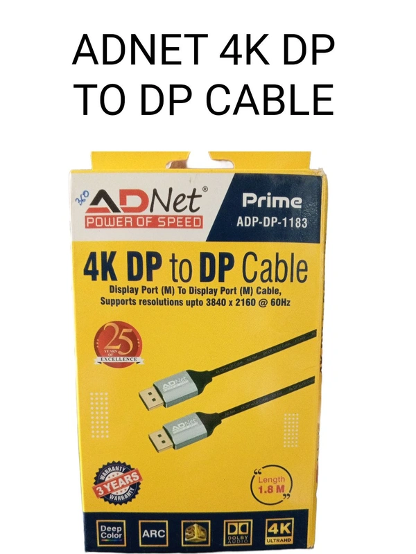 ADNET 4K DP TO DP CABLE ADP-DP-1183 - 1 Year