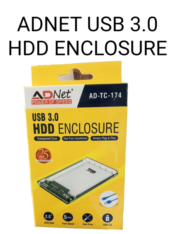 ADNET HDD USB HOD ENCLOSURE AD-TC-174 - 1 Years