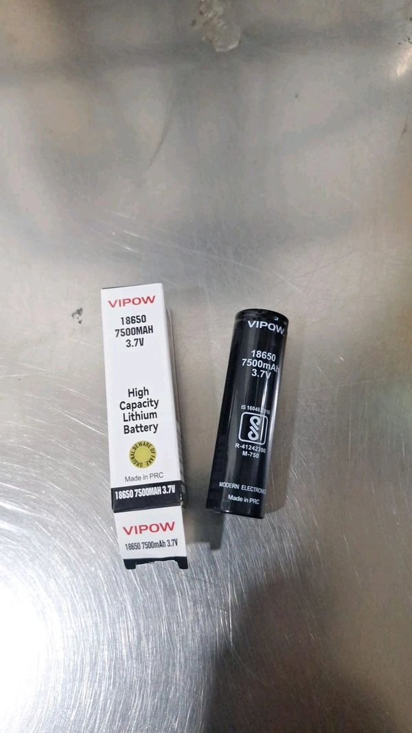 VIPOW 18650 7500 MAH 3.7V HIGH CAPACITY LITHIUM BATTERY 