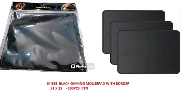 M 295 BLACK GAMING MOUSE PAD 