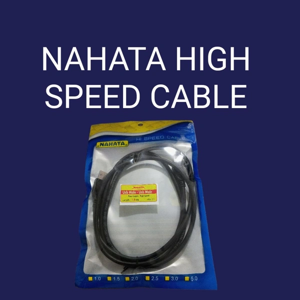 NAHATA HIGH SPEED CABLE USB MALE  To MALE LENGTH 1.5 MTR