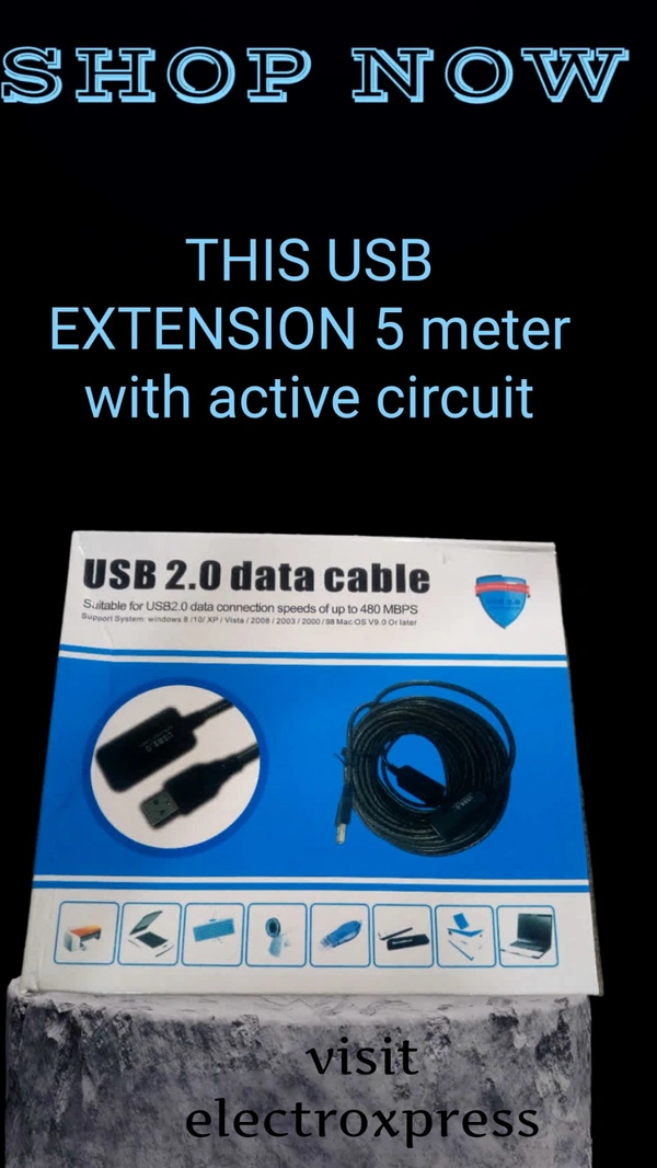 USB 2.0 DATA CABLE M93 USB Male Female Usb Extension 5M Box Packing Active