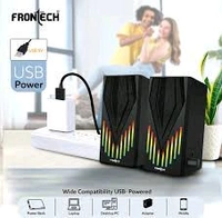 FRONTECH Bar Speaker  FRONTECH MULTIMEDIA SPEAKER USB POWERED  - 1 Year