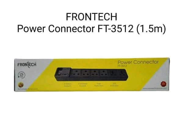 FRONTECH T FRONTECH POWER EXTENSION SOCKET FT-3512 1.5 METER CABLE  - 1 Year