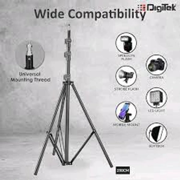 DIGITEK PHOTOGRAPHIC LIGHT STAND KIT 9 FEET DLS-009FTK