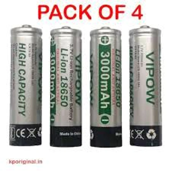 ViPPOW VIPPOW 3.7V LI-ION 18650 RECHARGEABLE BATTERY 