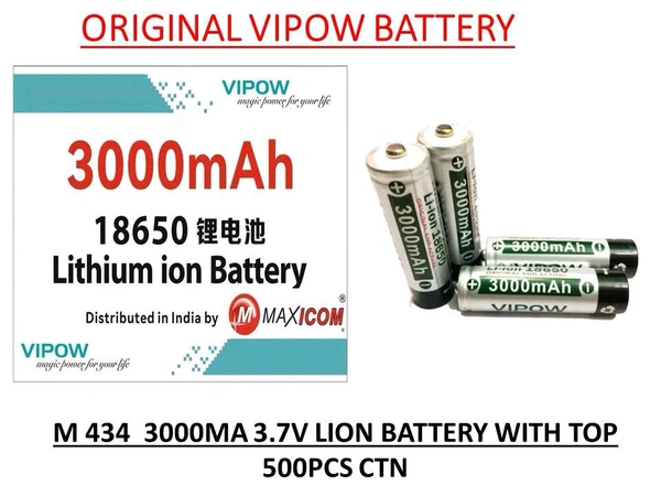 ViPPOW VIPPOW 3.7V LI-ION 18650 RECHARGEABLE BATTERY 