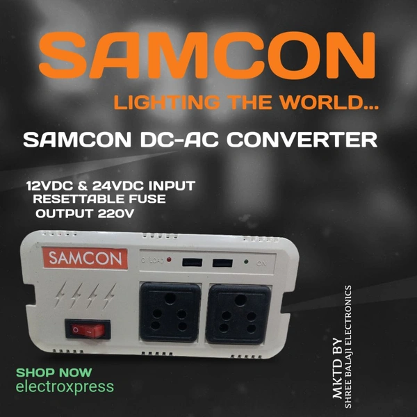 SAMCON DC-AC CONVERTER 12 VDC 
