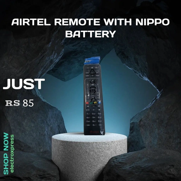 AIRTEL REMOTE WITH NIPPO BATTERY SM-008