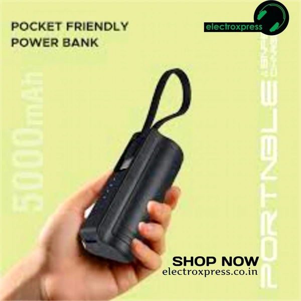 ERD MOBILE POWER BANK USB-C CHARGING PORT 5000MAH - 6 MONTH