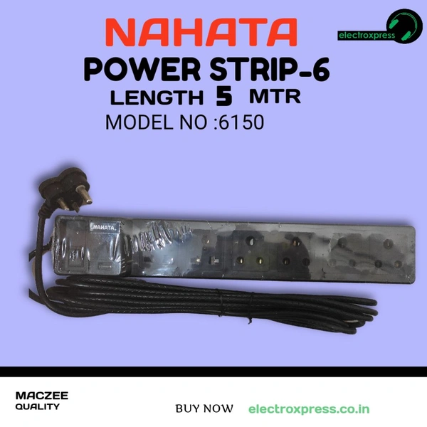 NAHATA POWER STRIP-6 LENGTH 5M