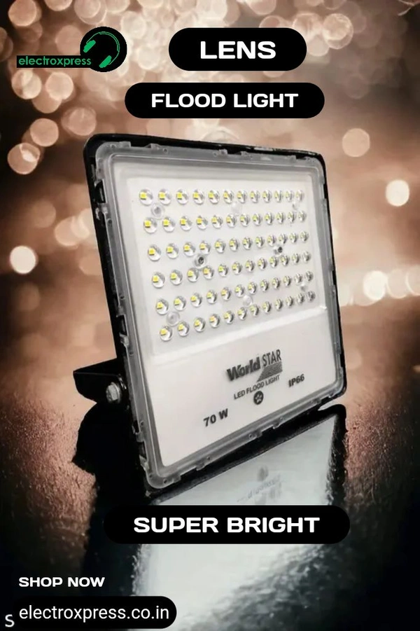 LENS FLOOD LIGHT 70W IP66 SUPER BRIGHT