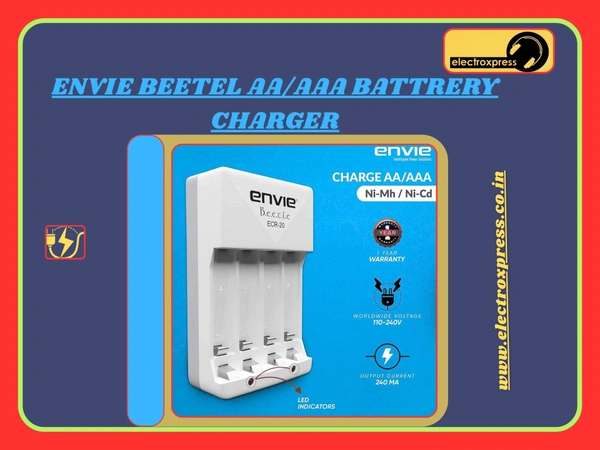 ENVIE BEETEL AA/AAA BATTRERY CHARGER - 1 YEAR