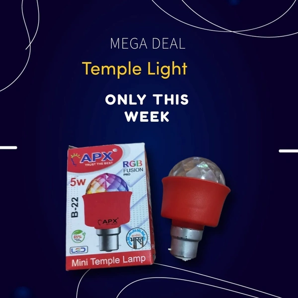 RGB FUSION B-22 5W MINI TEMPLE LAMP