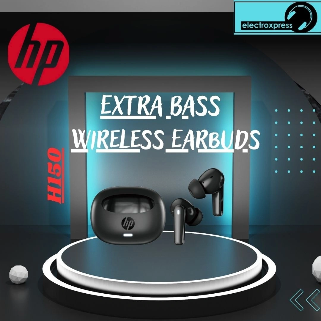 Hp H150 Wireless Earbuds Immersed In Music and Clear