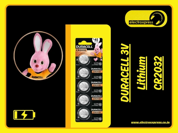 DURACELL 3V Lithium CR2032 Pack Of 5