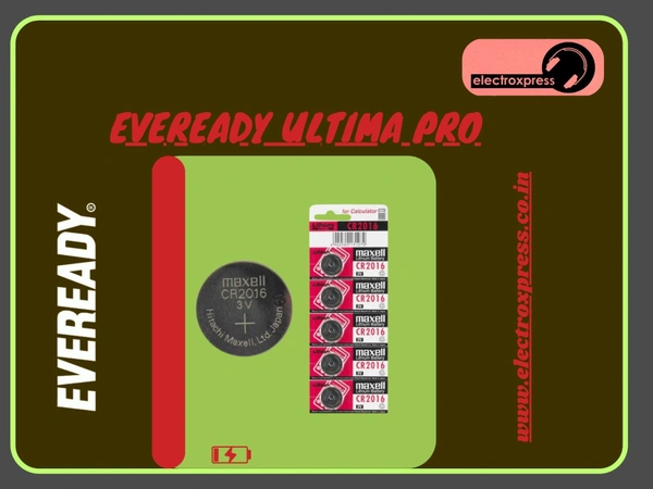 Button Cell Lithium CR2016 Pack of 5