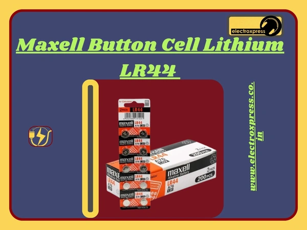 Maxell Button Cell Lithium LR44 Pack of 10