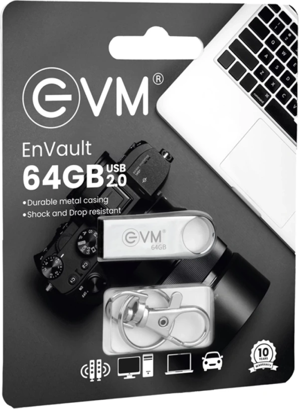 EVM 64GB PEN DRIVE ENVAULT USB 2.0