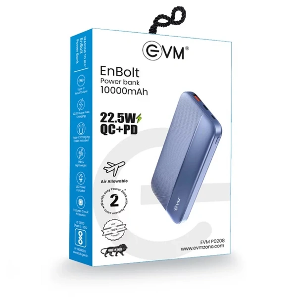 EVM ENBOLT 10000MAH POWERBANK P0208