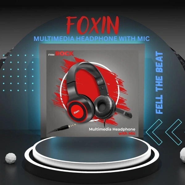FOXIN 3.5mm Jack Headphone With Mic FHM-ROCK