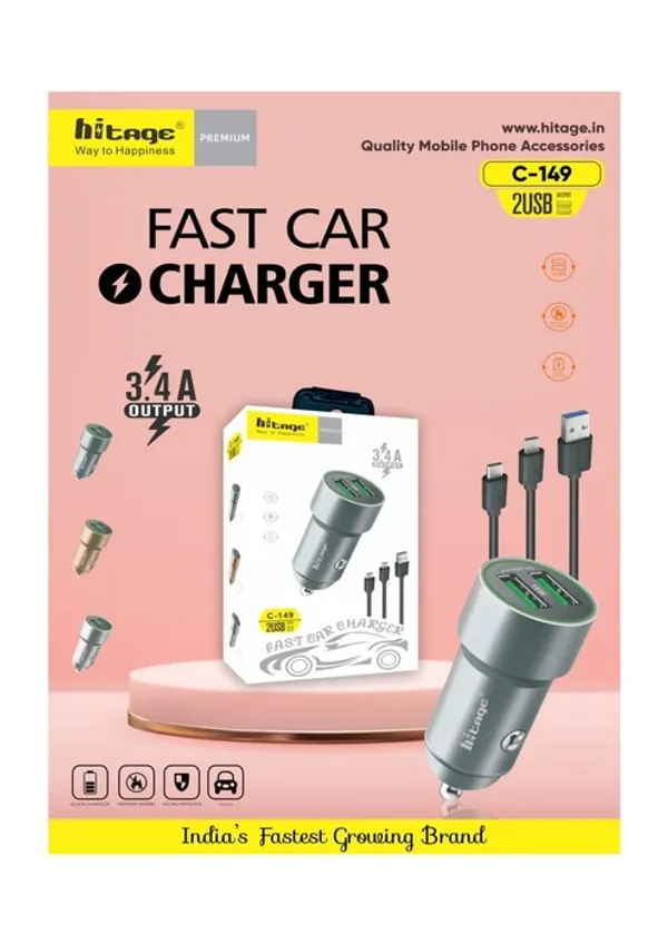 HITAGE CHARGER CAR 3.4AMP CHARGER C-149