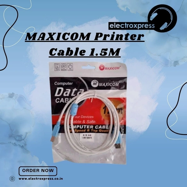 MAXICOM Printer Cable 1.5M PACK OF 10