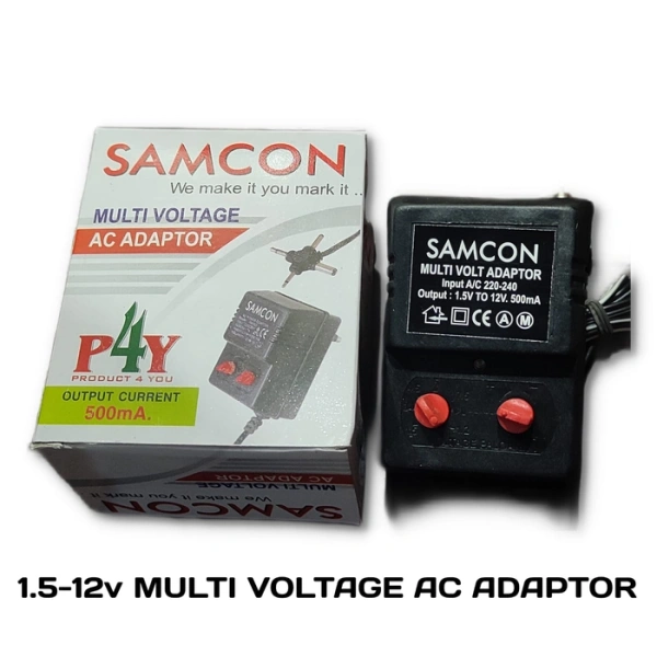 SAMCON 1.5V - 15V 500MAH ADAPTER MULTIPIN MULTI VOLTAGE