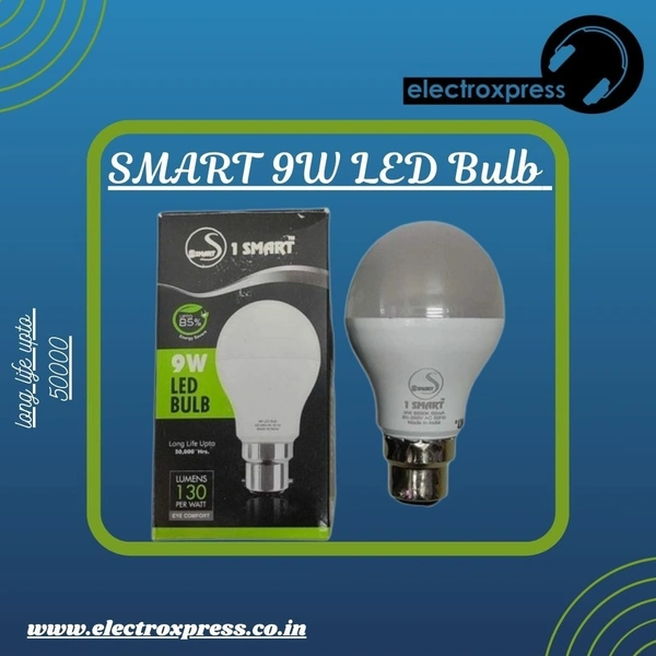 SMART 9W LED Bulb (1 Year Warranty) Pack Of 10