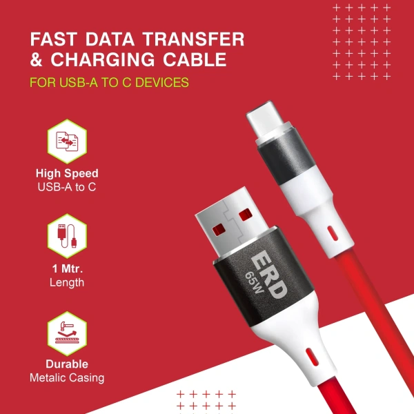 ERD UC-142 USB-C METAL DATA CABLE