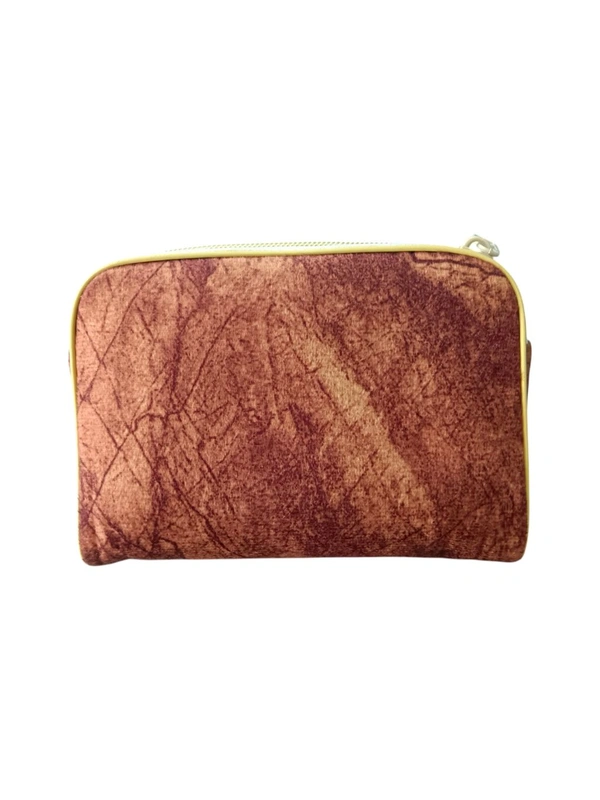 Premium Fabric Zipper Pouch Set (Set of 5 – Golden) - 25 Set