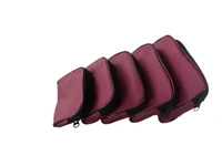 Double Chain Synthetic Pouch Set (Set of 5 – Maroon) - 50 Set