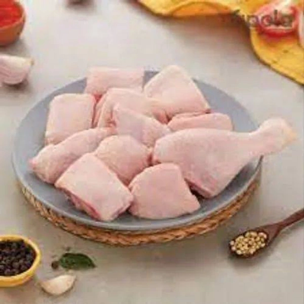 Chicken Boneless Regular Cut With Skin - 1 Kg