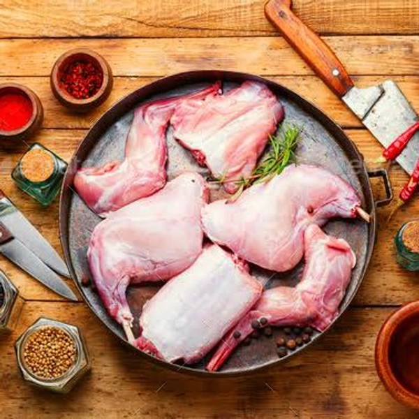 Rabbit Flesh Cuts - In Stock, 1 Kg