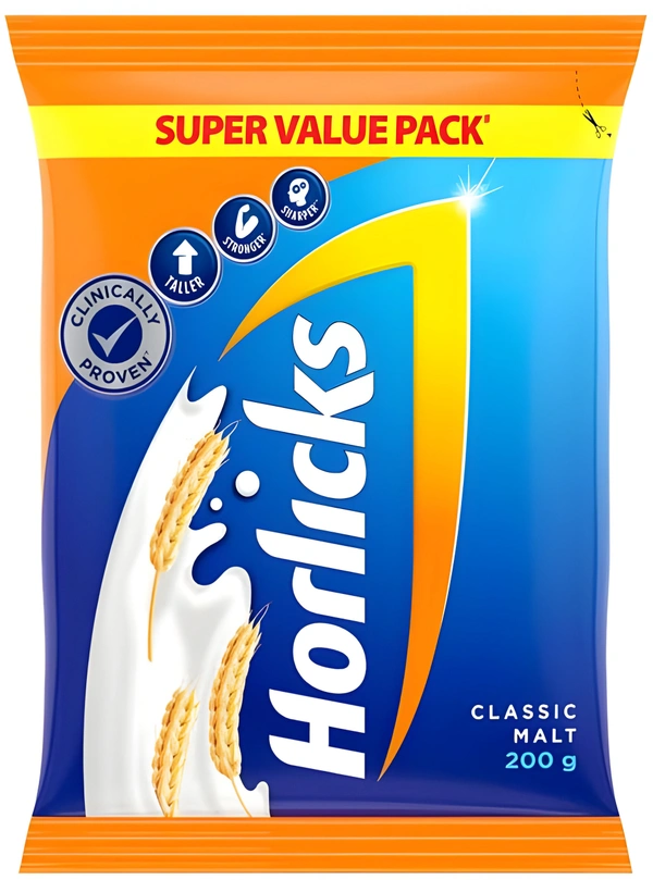 Horlicks Classic Malt Super Value Pack - Out of Stock, 200g