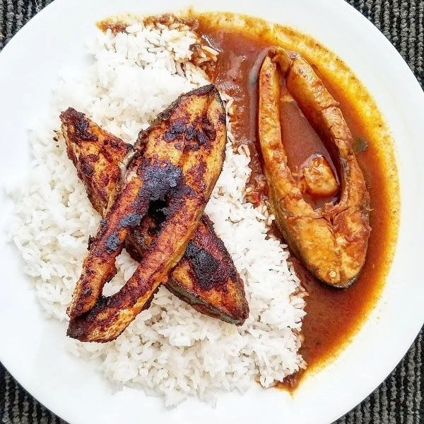 Meals + Fish Kuzhambu