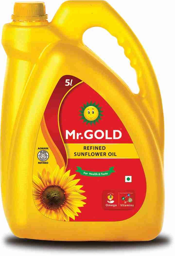 Sunraja Mr. Gold Refined Sunflower Oil - 5 L