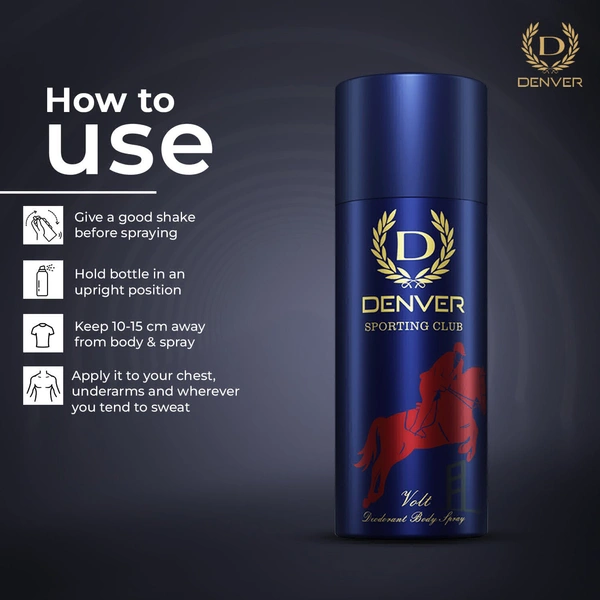 Denver Deodorant Body Spray - Out of Stock, Sporting Club Volt