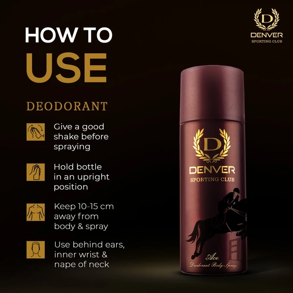 Denver Deodorant Body Spray - Out of Stock, Sports Club Ace