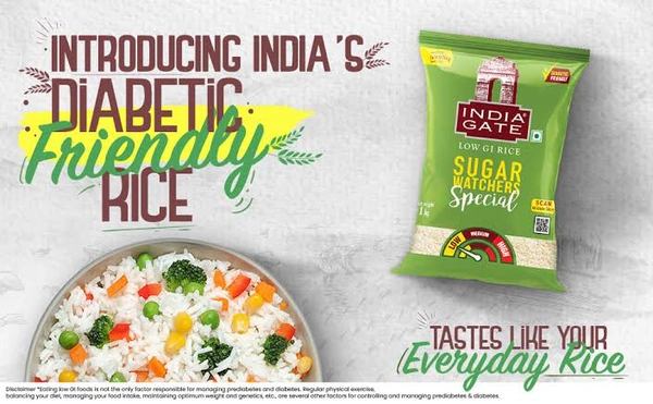 India Gate Low GI Rice Diabetic Special - Out of Stock, 1 Kg