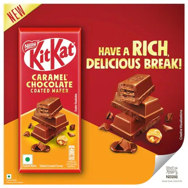 Nestle Kitkat Caramel Chocolate Coated Wafer - 50g