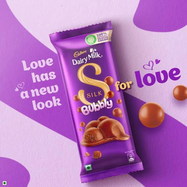 Cadbury Dairy Milk Silk Bubbly - 120g