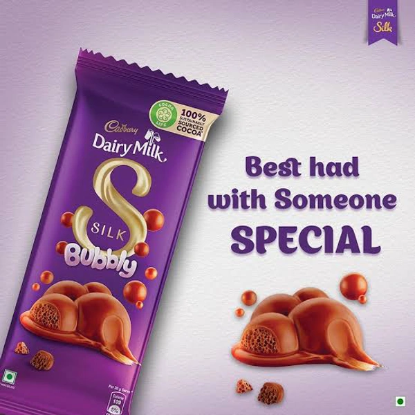 Cadbury Dairy Milk Silk Bubbly - 120g