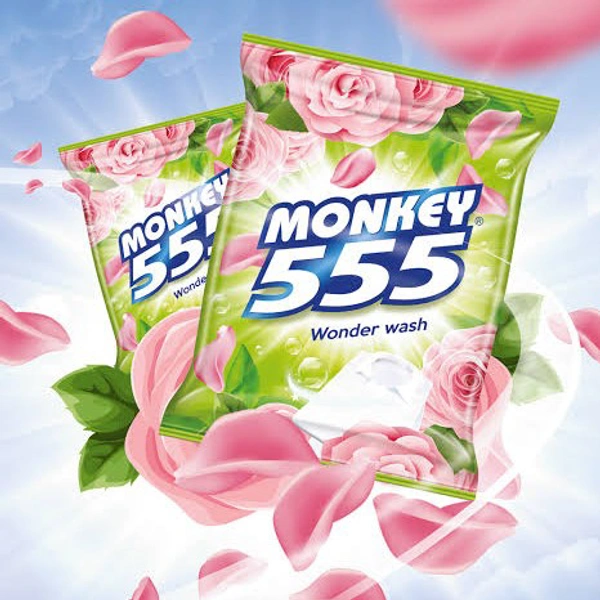 Monkey 555 555 Wonder Wash Detergent Powder - Out of Stock, 500g